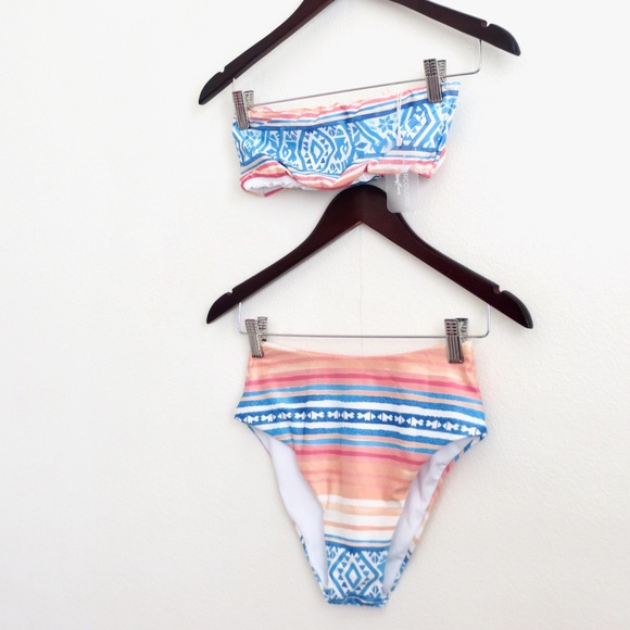 NEW! Kenny Flowers THE PALMILLA Bandeau Bikini Top & Bikini Bottom Set SZ M - Picture 10 of 15
